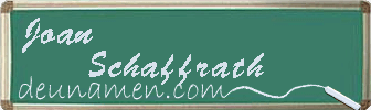 Joan Schaffrath Visitenkarte